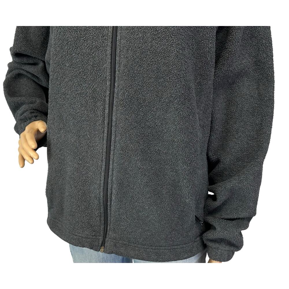 Columbia Full Zip Fleece Jacket Charcoal Gray Size XL - Picture 7 of 10